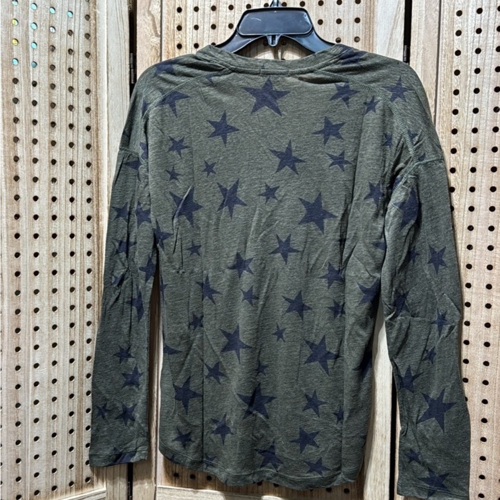 Men's Starry Night Long Sleeve Tee - Olive